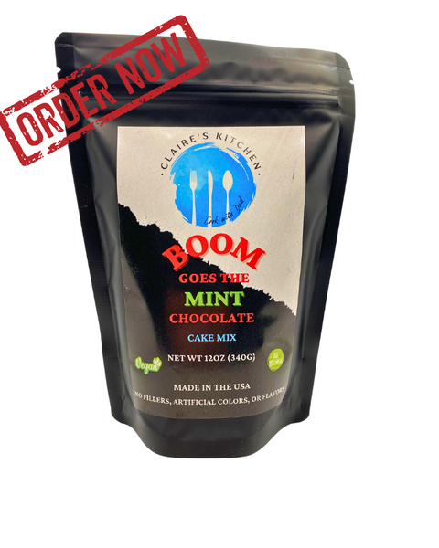 Claire's Kitchen BOOM Goes the MINT Chocolate Cake Mix 12oz