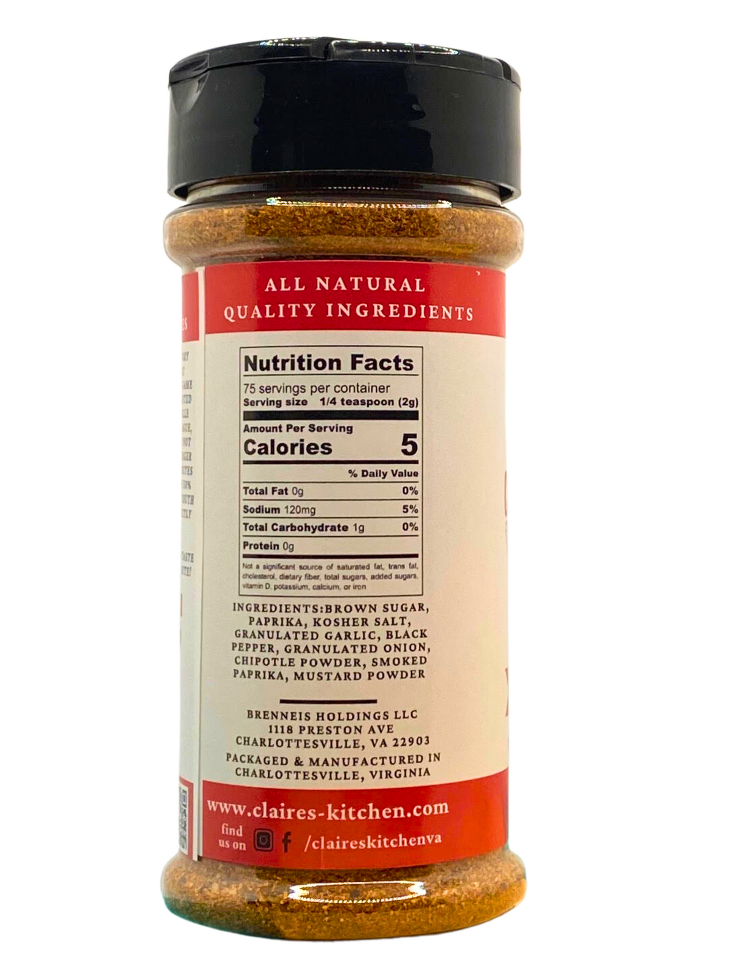 CBRL MUD Rub Burger Seasoning 5.3oz