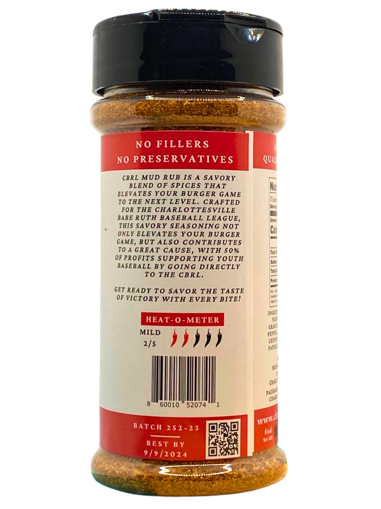 CBRL MUD Rub Burger Seasoning 5.3oz