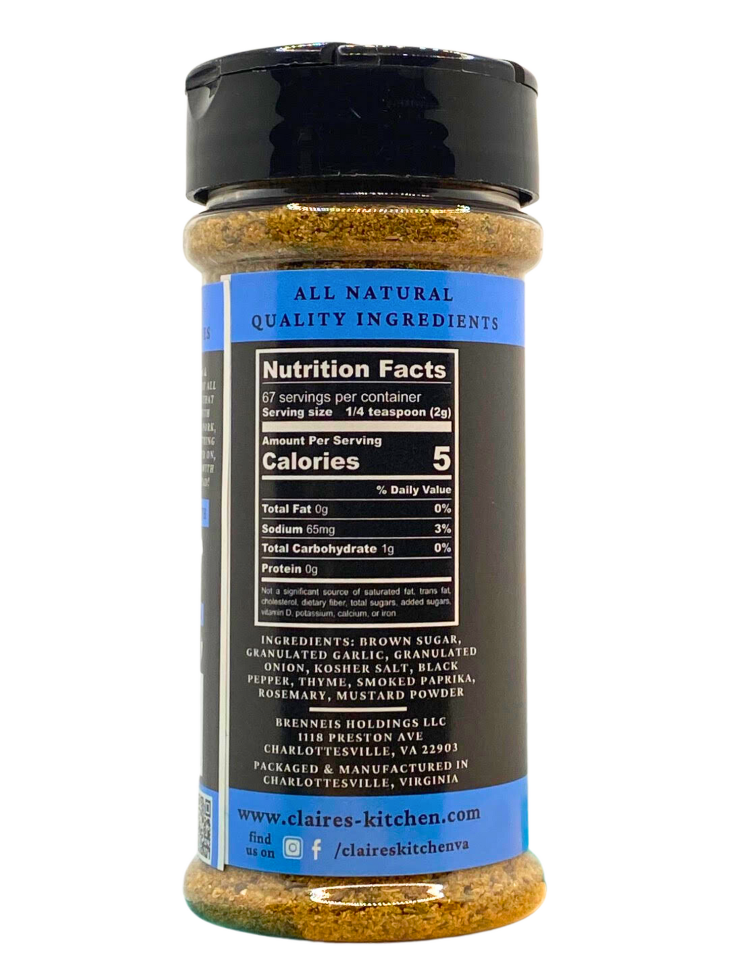 Sweet Onion & Garlic Seasoning Rub 4.8oz