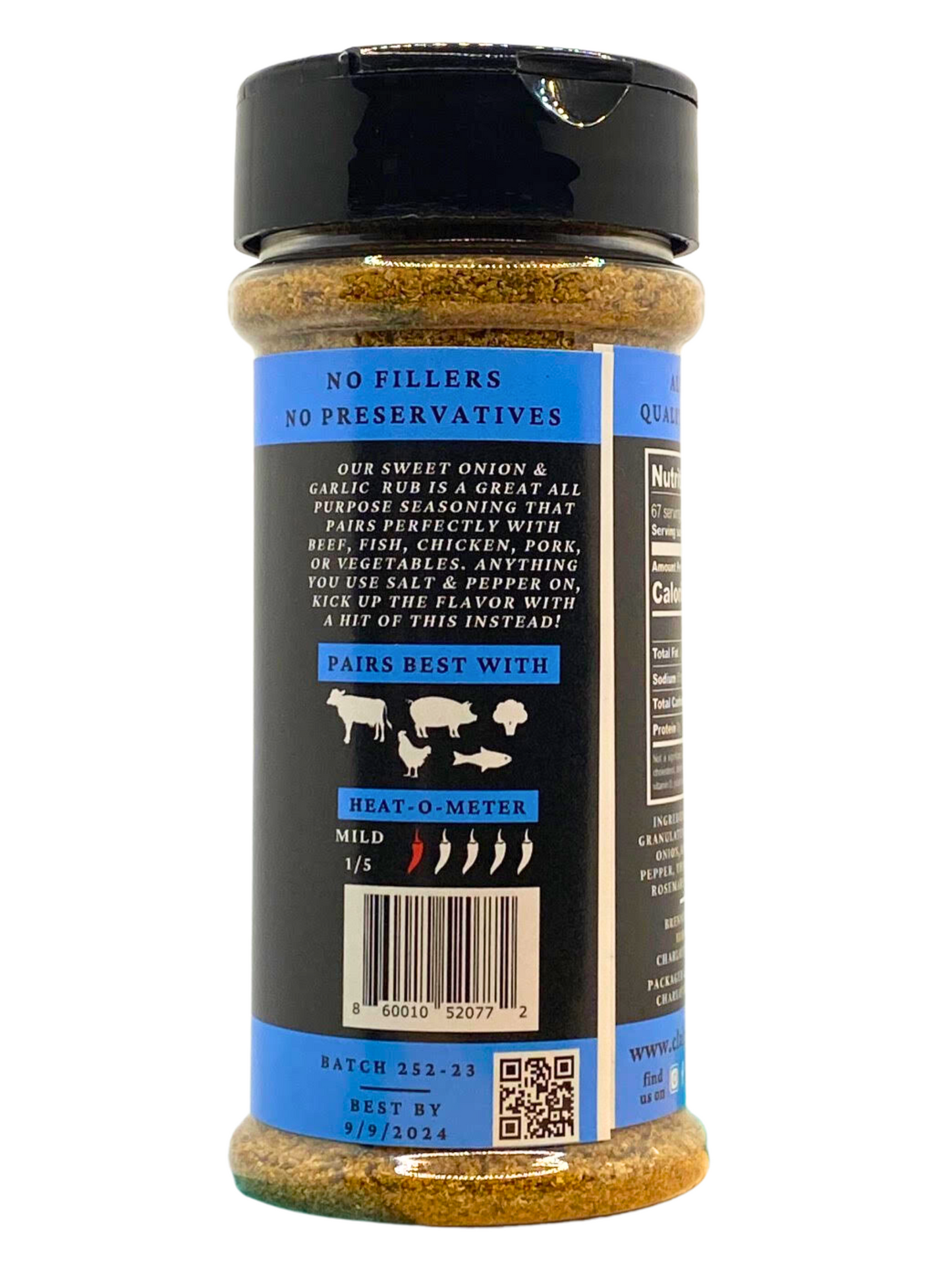 Sweet Onion & Garlic Seasoning Rub 4.8oz